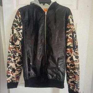 Black and Camouflage Men's Jacket